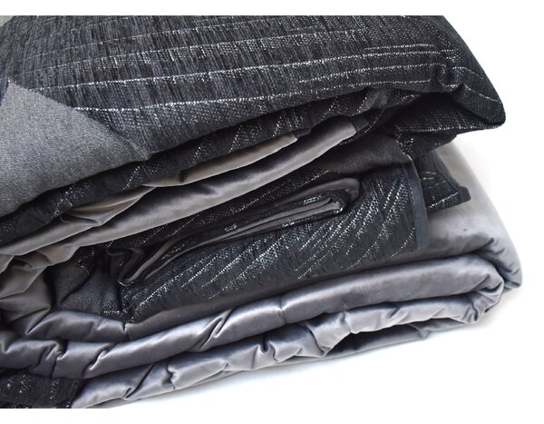 Textil Antilo Přehoz na postel Level Black, černý Rozměr: 250x270 cm