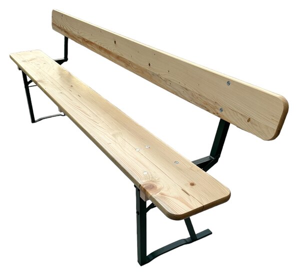 TENTino Lavice s opěrkou 200x25 cm k pivnímu setu
