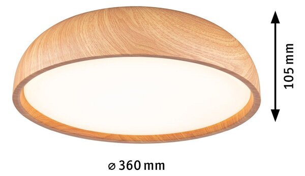 Paulmann Stropní koupelnové svítidlo Oka LED IP44, 24W Barva: Černá matná