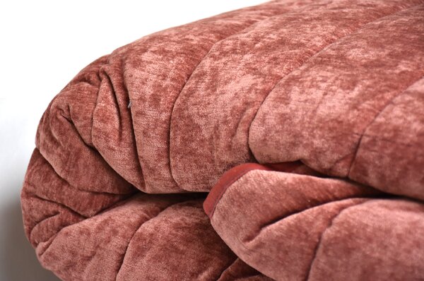 Textil Antilo Přehoz na postel Nantes Terra, terakotová, elegantní Rozměr: 250x270 cm