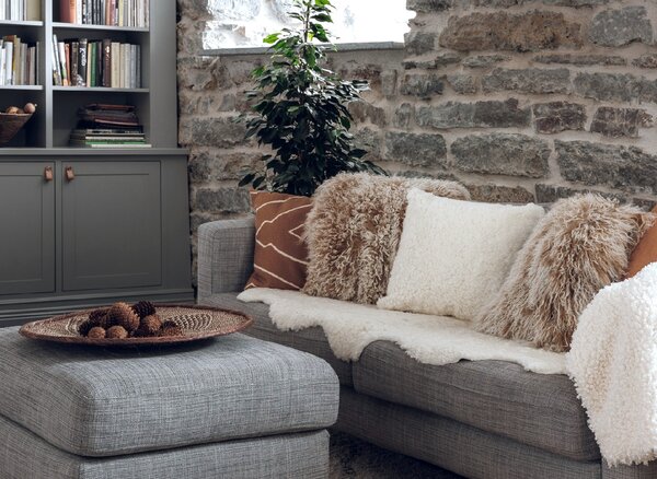 Skinnwille Home Collection Kudrnatá australská kožešina Curly White, bílá, 95x60 cm