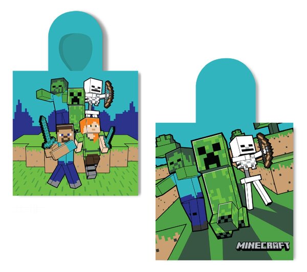 Dětské pončo Minecraft 55x110cm Faro