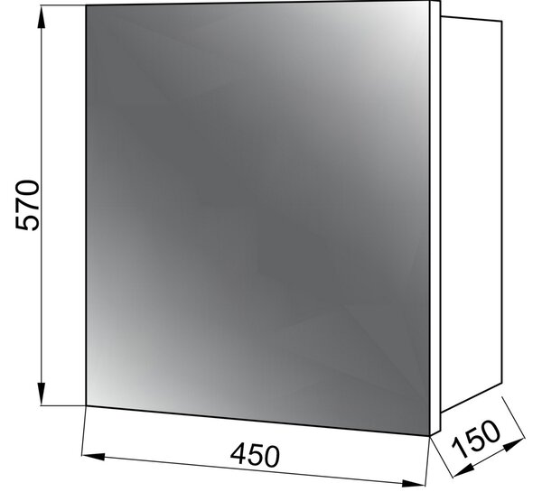 Lavedo Aqua-Easy 45 zrcadlová skříňka do koupelny