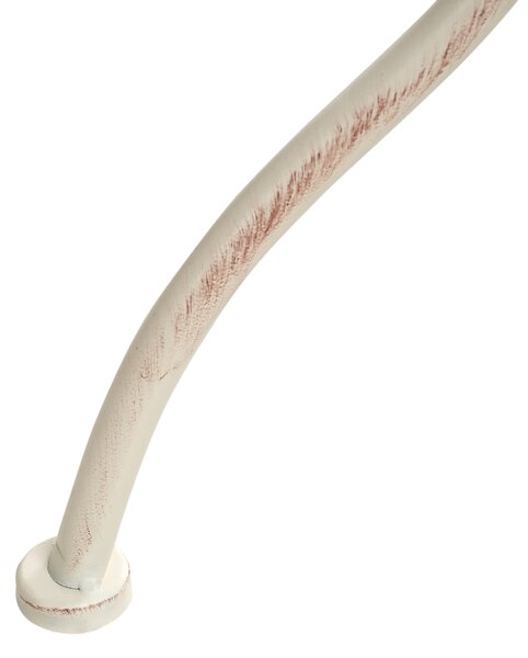 Bistro stolek YAVIZA 80 cm 36 cm Kov Světle béžová