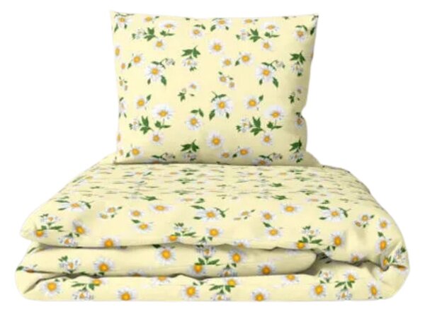 Povlečení krepové Margaretky TiaHome - 1x Polštář 90x70cm, 1x Přikrývka 140x200cm