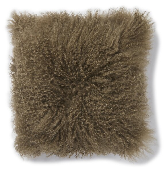 Skinnwille Home Collection Kožešinový polštář Brown, tibetská kožešina, 40x40 cm