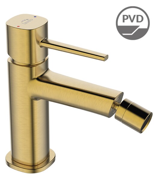 Laveo Pola, bidetová baterie h-146, zlatá matná, LAV-BAP_G32B