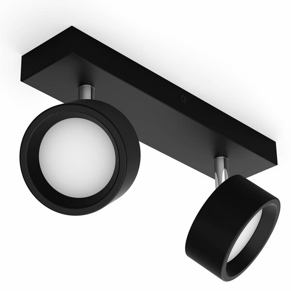 Stropní Lampa Philips, Bracia, Černá, Obývací pokoj, Kov, Moderní