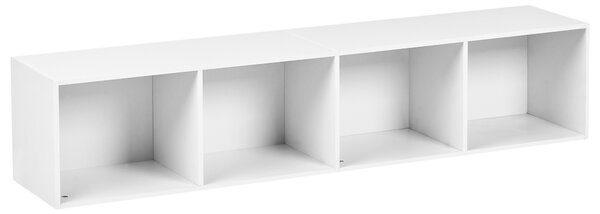 Knihovna se 4 policemi WINNIPEG 143 cm Bílá