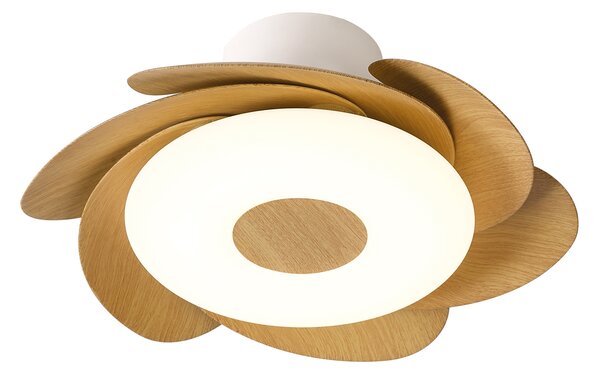 Mantra 8704 Flower, rozvinovací ventilátor se svítidlem a dálk. ovladačem, LED 24W 2700-5000K, dřevěná, průměr 50/79cm