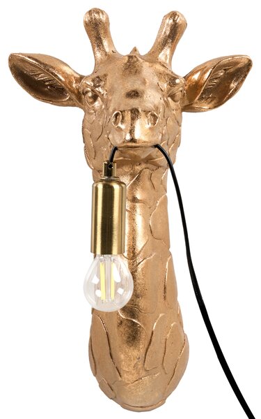 Žirafa Nástěnná lampa MERLIN Zlatá