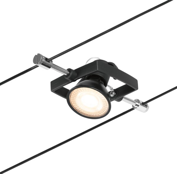 Paulmann 94434 CorDuo Set Mac II, černý lankový systém, 5x max 10W LED 12V, 500cm