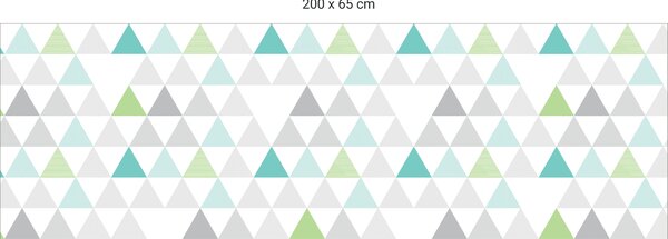 FUGU Ochrana zdi za postel - Tři bratři - zelená Varianta ochrany zdi: Delší strana postele 200x65 cm
