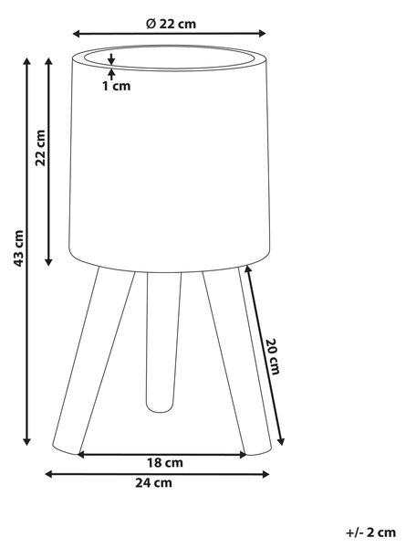 Květináč na stojanu JANINA 24 cm Krémově bílá