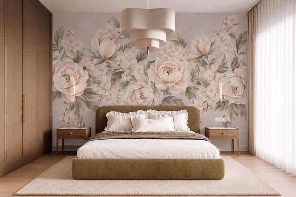 Fototapety Kytice ve vintage stylu, Fototapety vintage, w05926 : uwalls.cz