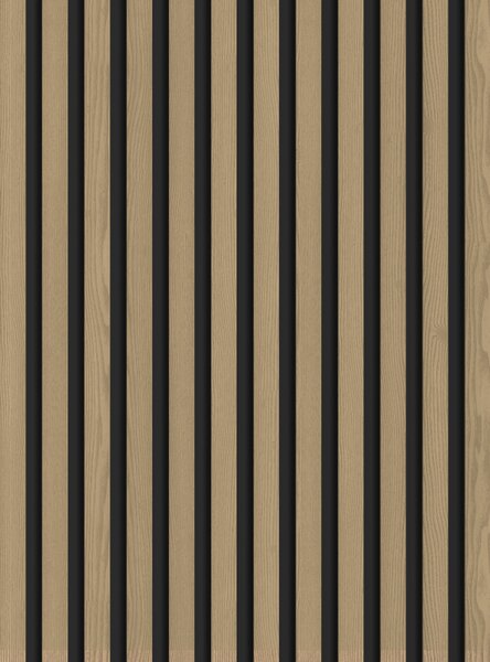 Mexen Lam-B, akustické stěnové lamely 275 × 30 cm, HDF deska 4 mm, technická dýha, dub ušlechtilý, S100-275307-3015-004