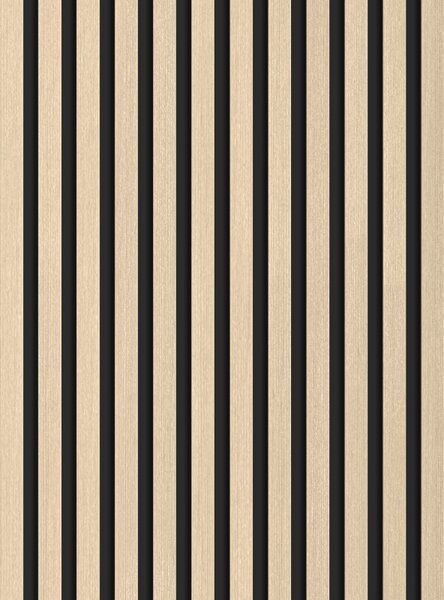 Mexen Lam-B, akustické stěnové lamely 275 × 30 cm, HDF deska 4 mm, technická dýha, dub pískový, S100-275307-3015-001