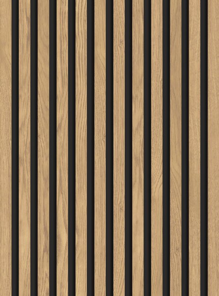 Mexen Lam-B, akustické stěnové lamely 275 × 30 cm, HDF deska 4 mm, technická dýha, borovice klasická, S100-275307-3015-012
