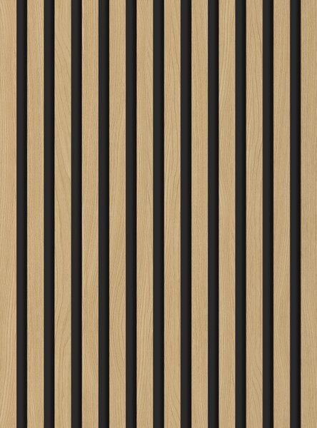 Mexen Lam-B, akustické stěnové lamely 275 × 30 cm, HDF deska 4 mm, technická dýha, dub zlatavý, 275307-3015-003