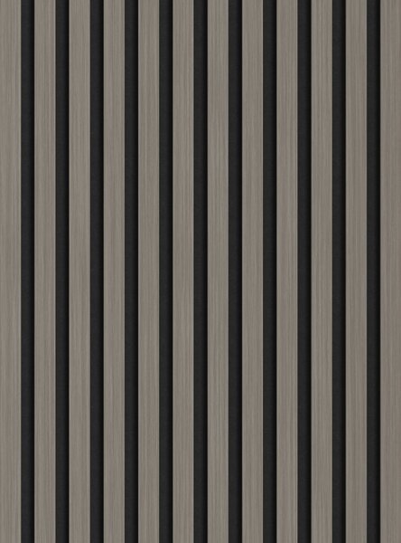 Mexen Lam-F, akustické stěnové lamely 275 × 30 cm, plstěný podklad 8 mm, technická dýha, dub ocelový, S105-275307-3015-006