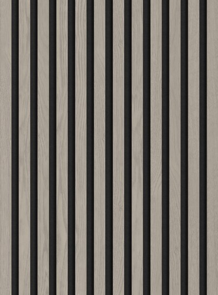 Mexen Lam-F, akustické stěnové lamely 275 × 30 cm, plstěný podklad 8 mm, technická dýha, dub popelavý, S105-275307-3015-005