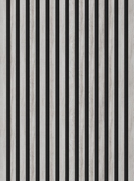 Mexen Lam-F, akustické stěnové lamely 275 × 31,5 cm, filc 6 mm, dub ledový, S105-275317-2812-061