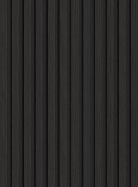Mexen Lam-F, akustické stěnové lamely 275 × 30 cm, plstěný podklad 8 mm, technická dýha, eben černý, S105-275307-3015-023