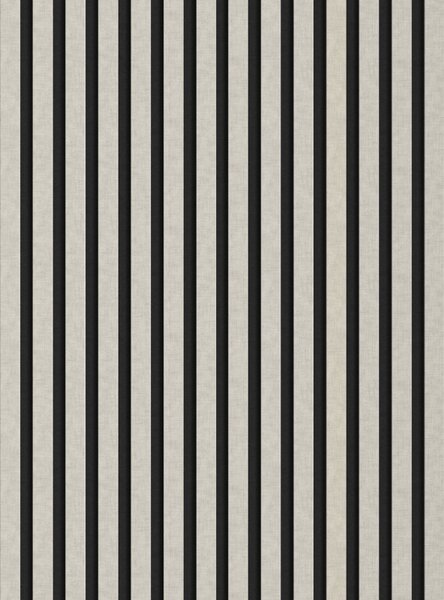 Mexen Lam-F, akustické stěnové lamely 275 × 31,5 cm, filc 6 mm, len šedý, S105-275317-2812-068