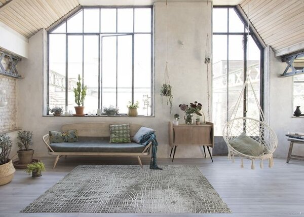 Berfin Dywany, Kusový koberec Dizayn 2329 Grey, 120x180, šedá, obývací pokoj