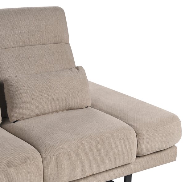Pohovka 3místná IKAST Tkanina Taupe