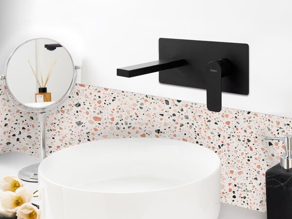 Nástěnná umyvadlová baterie DICHATO Mosaz Černá