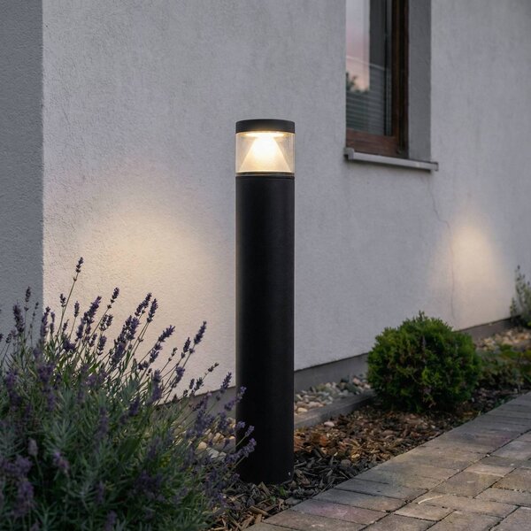 Lucande LED svítidlo Darja, antracit, kov, 100 cm, IP54, Hliník / šedá / zinek, Hliník, Moderní