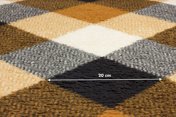 Coral fleece buklé - Geometrický vzor 200 cm šíře