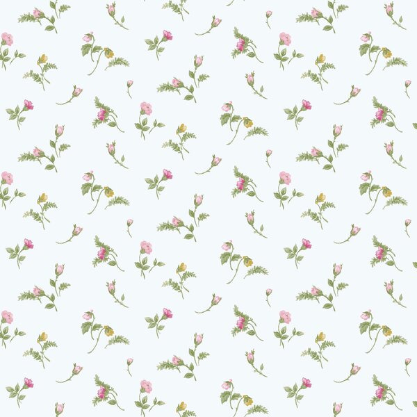 Bílá vliesová květinová tapeta na zeď, 84009, Blooming Garden, Cristiana Masi by Parato