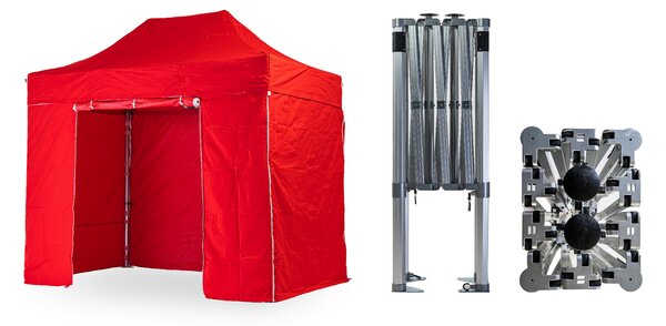Nůžkový párty stan 2x3 m TENTino BIG HEXAGON EXTREME Barva opláštění (Zvolte variantu): 4A - ŽLUTÁ