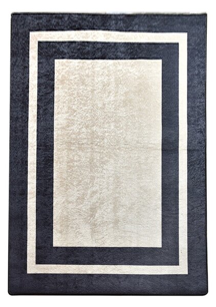 Conceptum Hypnose Koberec Black Frame 80x150 cm bílý/černý