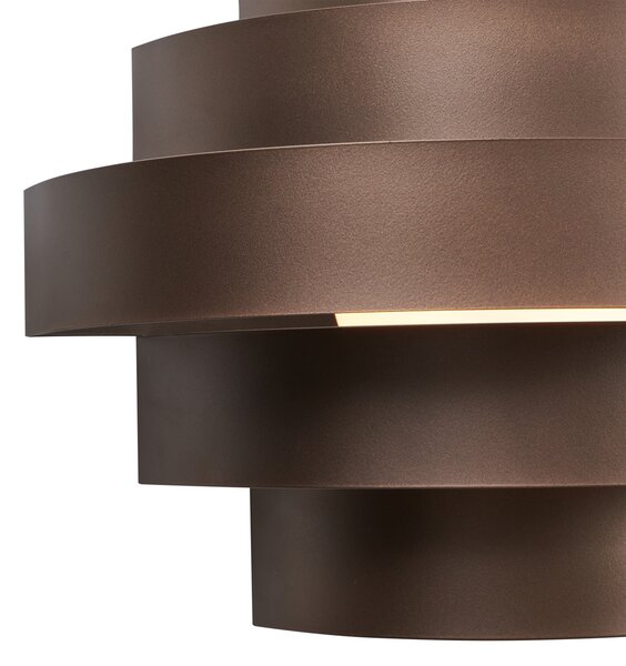 Moderní nástěnné svítidlo bronzové vč. LED s 3-stupňovým stmíváním - Lines