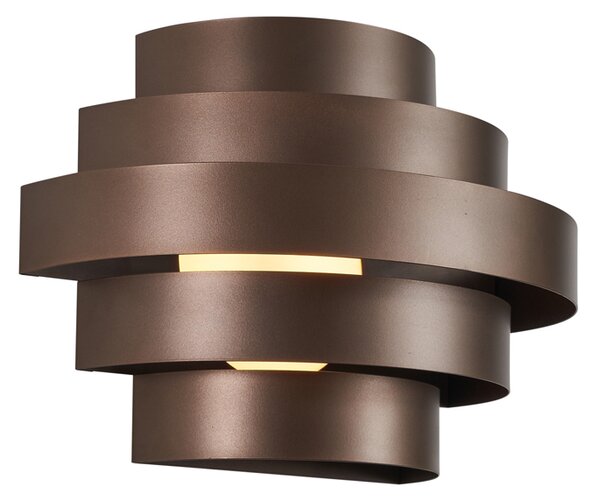 Moderní nástěnné svítidlo bronzové vč. LED s 3-stupňovým stmíváním - Lines