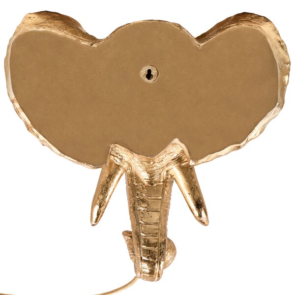 Slon Nástěnná lampa ELEPHANTI Zlatá