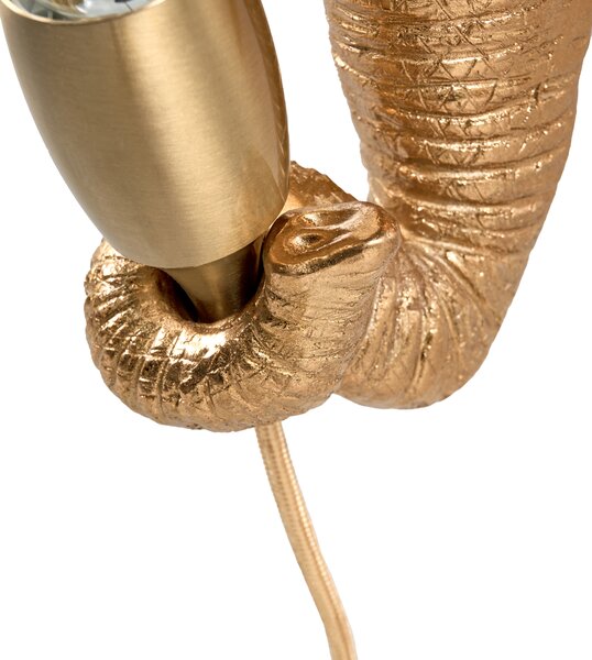 Slon Nástěnná lampa ELEPHANTI Zlatá