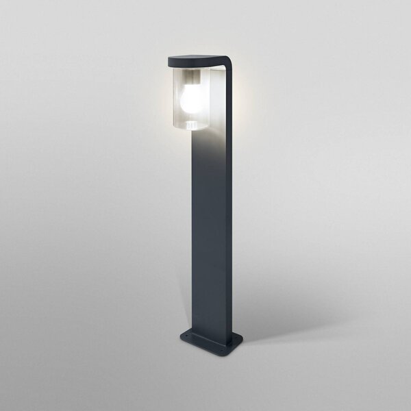 OSRAM osvětlení cesty ENDURA CLASSIC CASCADE 80 cm tmavě šedá/čirá, stmívatelný, Hliník / šedá / zinek, Hliník, Moderní