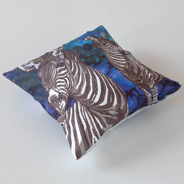 Povlak na polštář Veba GEON tisk Africké léto zebra Velikost: 40x40 cm