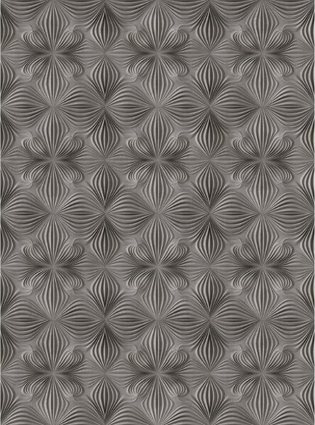 Designová 3D vliesová tapeta mural ORNAMENT šedý