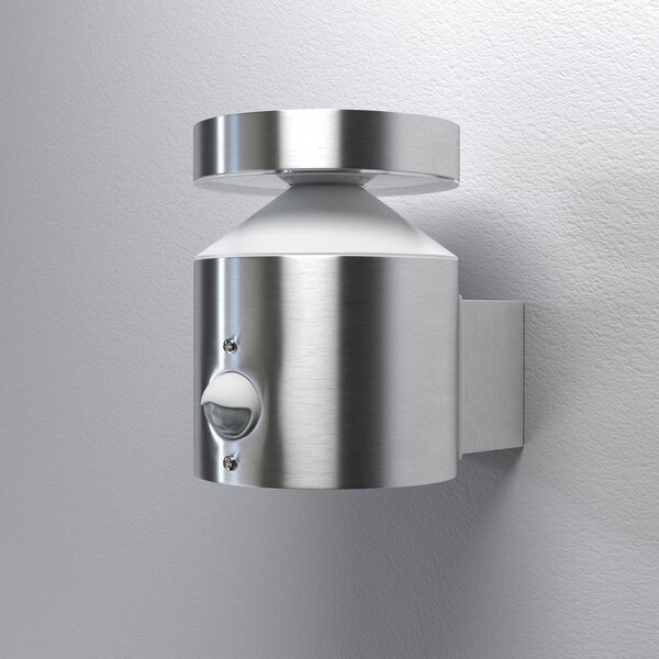 OSRAM LED senzorové venkovní nástěnné svítidlo ENDURA STYLE CYLINDER, ocel, Hliník / šedá / zinek, Nerezová ocel, Moderní