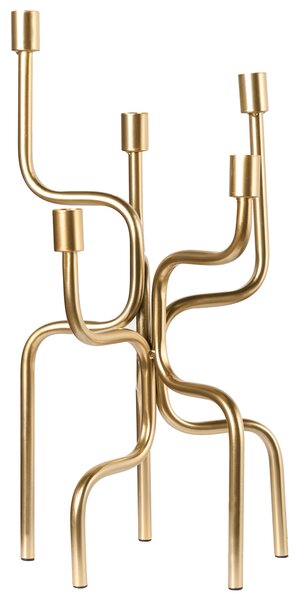 Svícen PORRTELA 50 cm Kov Zlatá