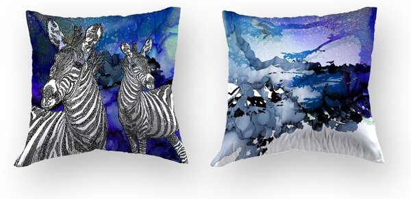 Povlak na polštář Veba GEON tisk Africké léto zebra Velikost: 40x40 cm