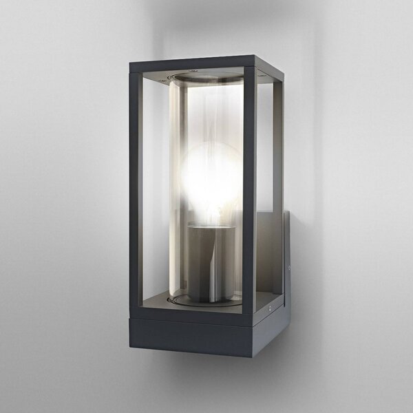 OSRAM venkovní nástěnné svítidlo ENDURA CLASSIC FRAME, tmavě šedé IP44, stmívatelný, Hliník / šedá / zinek, Hliník, Moderní