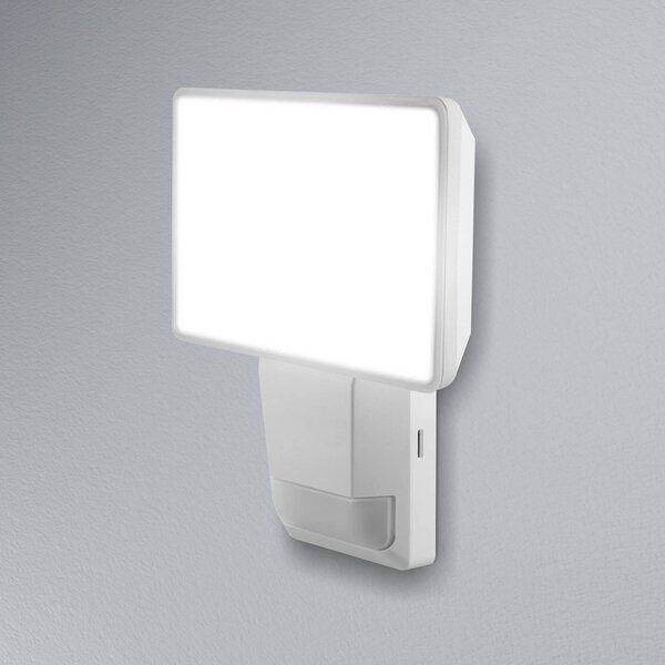 OSRAM LED senzorové venkovní bodové osvětlení ENDURA PRO FLOOD, bílý, 15 W, Bílá / opál, Plast