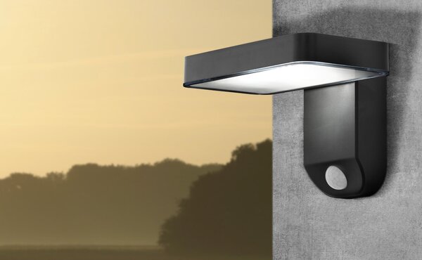 Eglo 98191 PASTION - LED solární nástěnné svítidlo s čidlem 4,5W, (Venkovní solární svítidlo nejen nad vchodové dvěře)