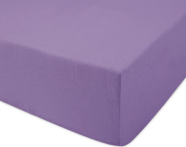 DĚTSKÉ JERSEY PROSTĚRADLO 040 80X160 CM FIALOVÉ